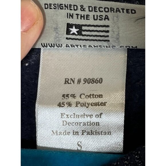 Tennessee Sweatshirt Blue S Crew Preppy Pullover Collegiate Casual Embroidered - Picture 6 of 7